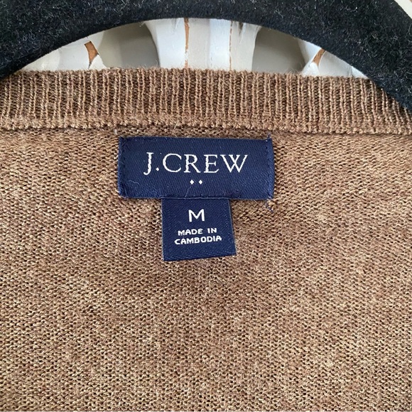 J.Crew Men's Merino Wool Blend Sweater Size M Preppy Academia Classiccore - Picture 2 of 9